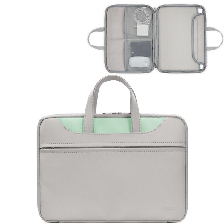 Baona BN-Q006 Bolso de cuero PU con apertura completa para computadora portátil, For 11/12 inches, For 13/13.3/14 inches, For 15/15.6 inches, For 16/17 inches