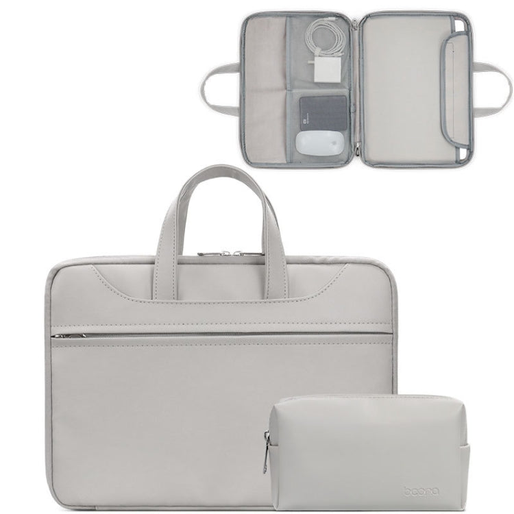 Baona BN-Q006 Bolso de cuero PU con apertura completa para computadora portátil, For 11/12 inches, For 13/13.3/14 inches, For 15/15.6 inches, For 16/17 inches