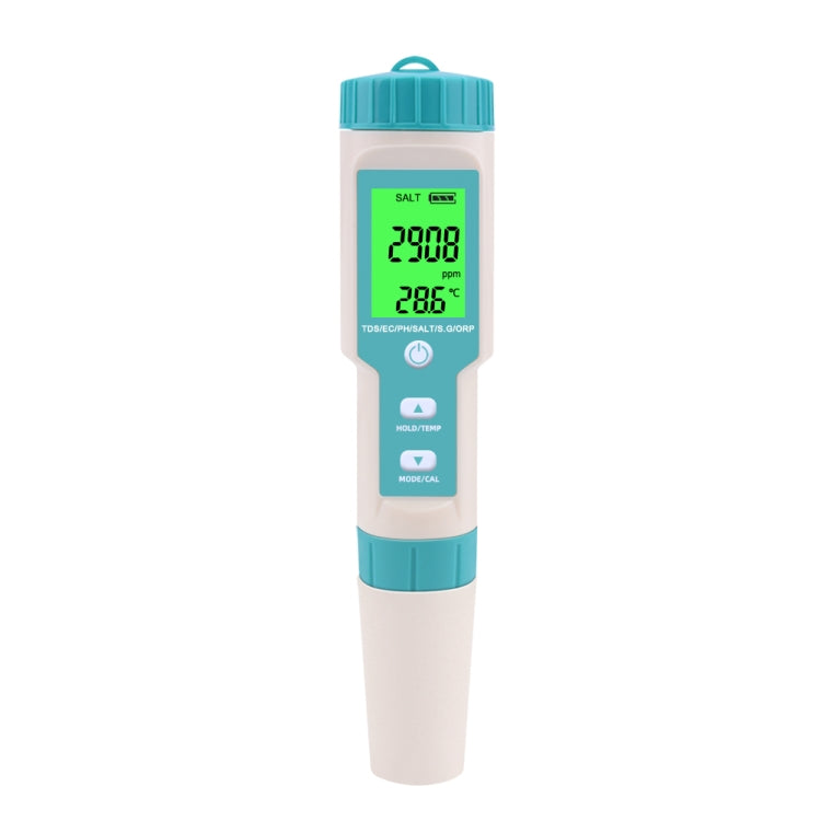 C-600A Pluma de monitoreo de temperatura/salinidad/PH/TDS/EC/ORP/SG 7 en 1, C-600A