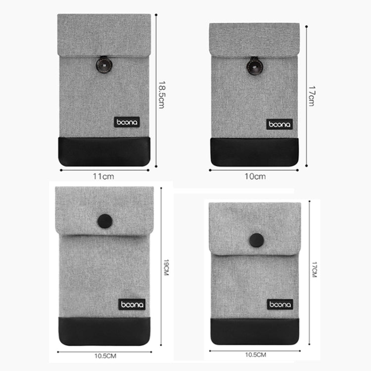 Bolsa protectora impermeable para cable de datos Baona, especificaciones:, Small (Gray), Small (Black), Large (Gray), Large (Black), Hidden Buckle Small (Gray), Hidden Buckle Small (Black), Hidden Buckle large (Gray), Hidden Buckle Large (Black)