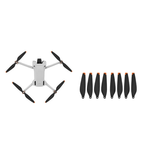 8 PCS 6030F Hélices de ala coloridas de bajo ruido de doble cara para DJI Mini 3 Pro, Orange Tip, Silver Tip, White Red, White Blue, White Yellow, Three -color