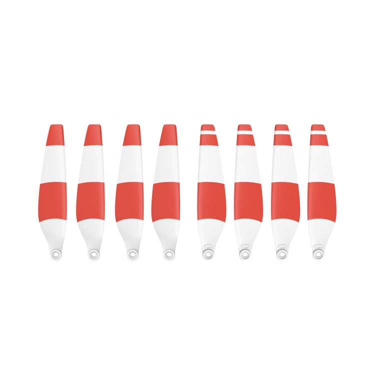 8 PCS 6030F Hélices de ala coloridas de bajo ruido de doble cara para DJI Mini 3 Pro, Orange Tip, Silver Tip, White Red, White Blue, White Yellow, Three -color