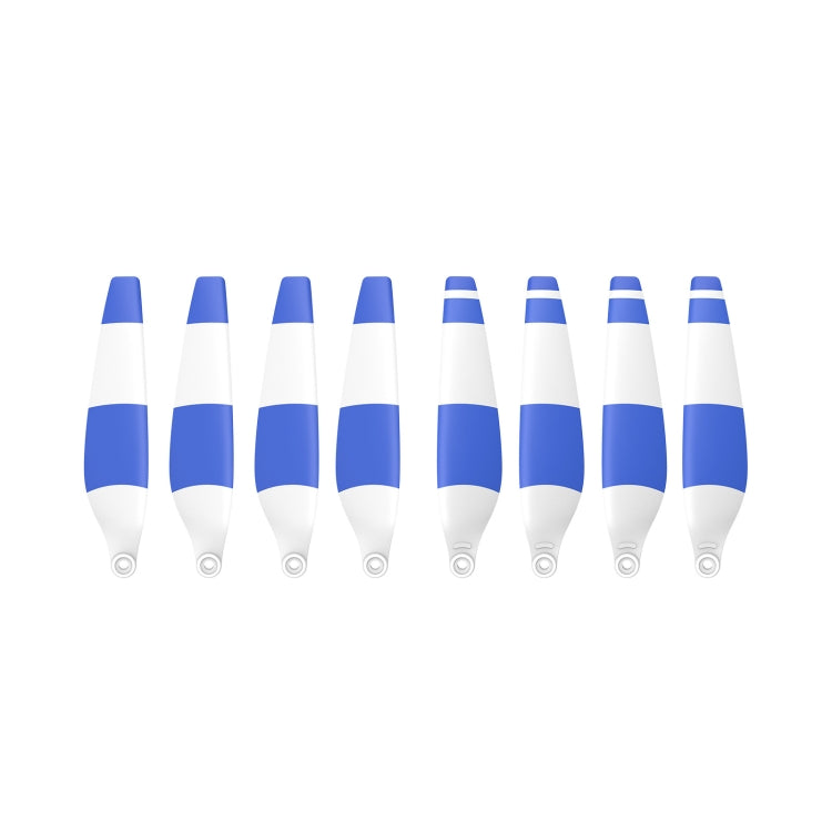 8 PCS 6030F Hélices de ala coloridas de bajo ruido de doble cara para DJI Mini 3 Pro, Orange Tip, Silver Tip, White Red, White Blue, White Yellow, Three -color