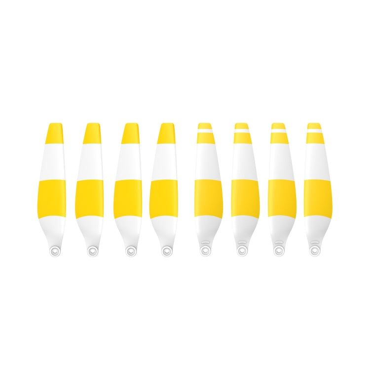 8 PCS 6030F Hélices de ala coloridas de bajo ruido de doble cara para DJI Mini 3 Pro, Orange Tip, Silver Tip, White Red, White Blue, White Yellow, Three -color