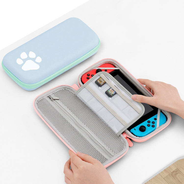Baona BN-F005 Cat Paw Pattern Cconsole Bolsa de Almacenamiento, For Switch (Pink), For Switch (Green), For Switch (Gradient Color), For Switch Lite (Pink), For Switch Lite (Blue)