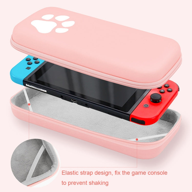 Baona BN-F005 Cat Paw Pattern Cconsole Bolsa de Almacenamiento, For Switch (Pink), For Switch (Green), For Switch (Gradient Color), For Switch Lite (Pink), For Switch Lite (Blue)