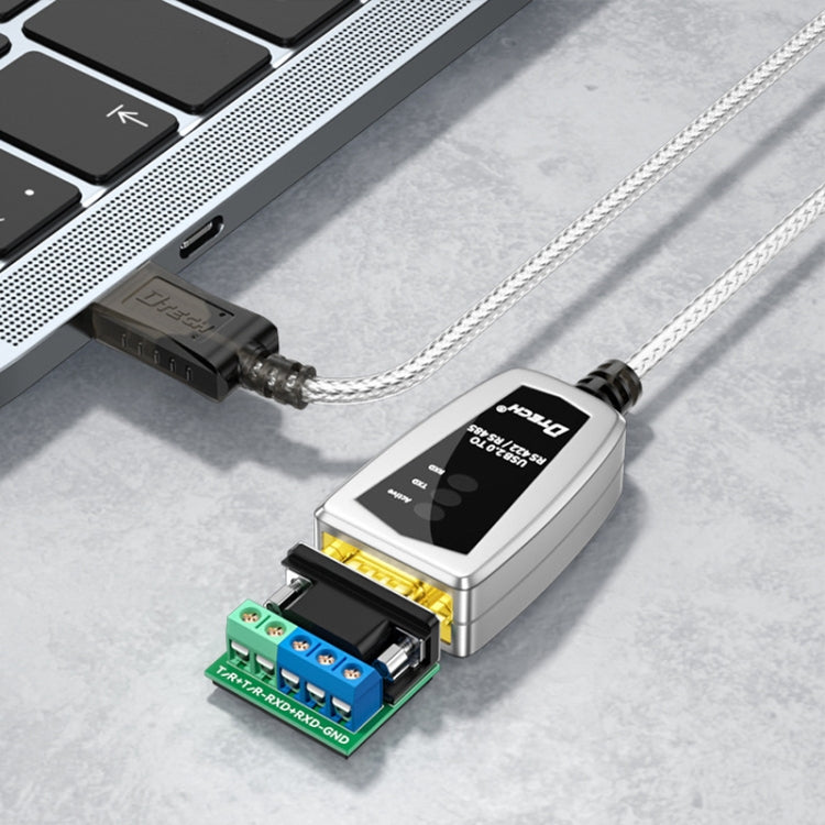 DTECH DT-5019 USB a RS485/422 Convertidor industrial Adaptador de comunicación de línea serie, DT-5019 1.2m