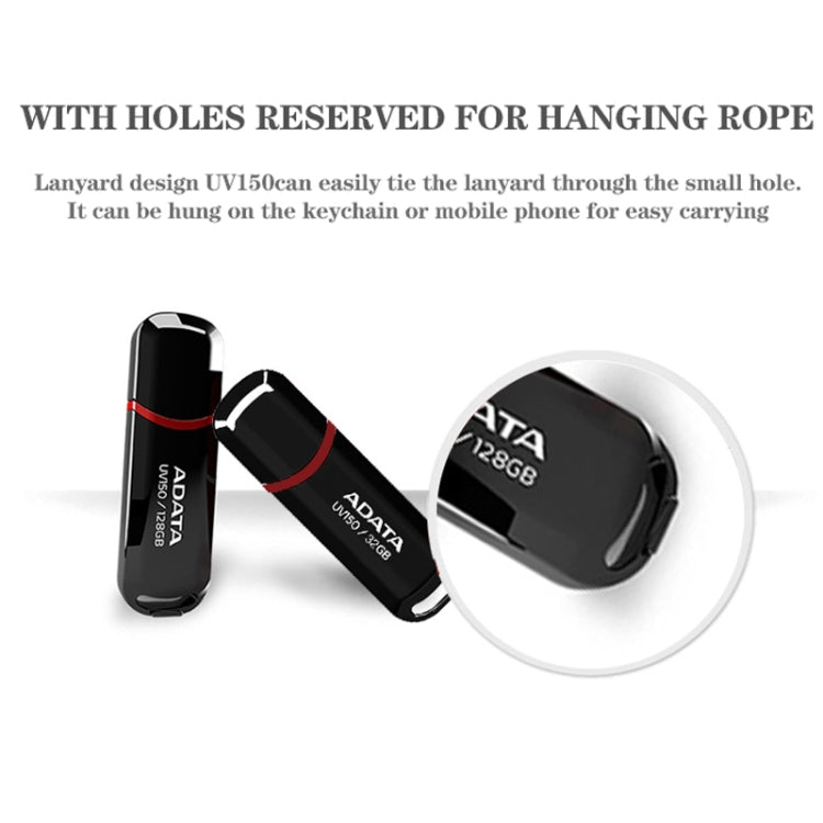 Memoria USB ADATA UV150 de alta velocidad USB 3.1 para empresas, 16GB, 32GB, 64GB, 128GB