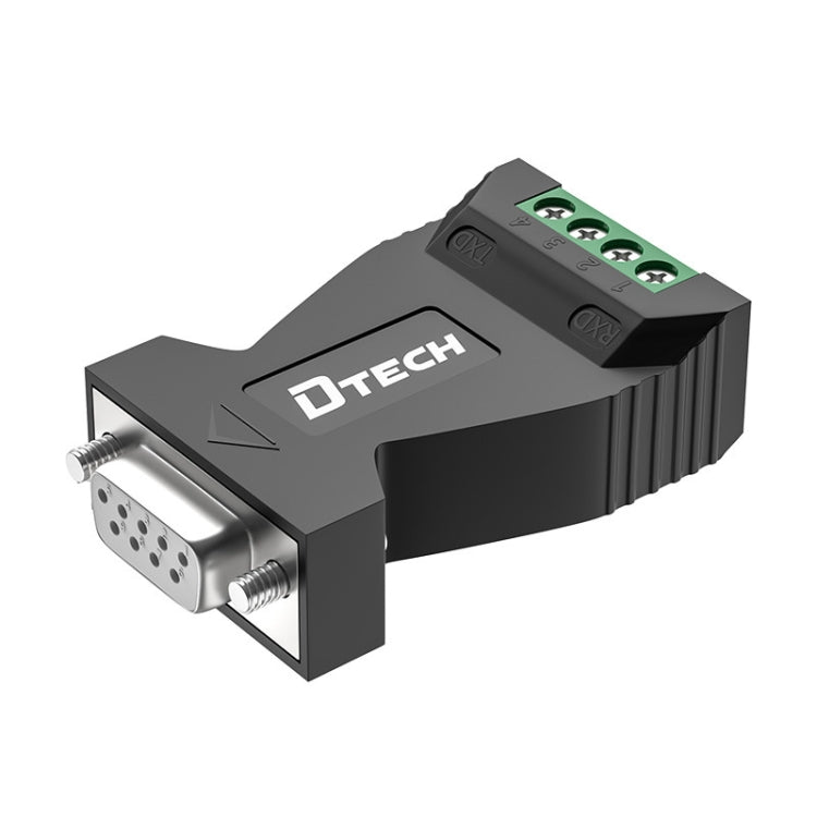Convertidor RS232 a 485 de protección contra sobretensiones y rayos de grado industrial DTECH DT-9001, DT-9001
