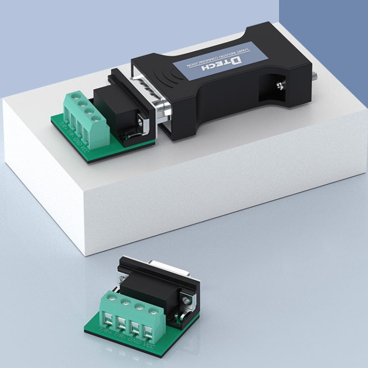 Convertidor de módulo de protocolo de comunicación serie RS232 a RS485 bidireccional pasivo DTECH DT-9000, DT-9000