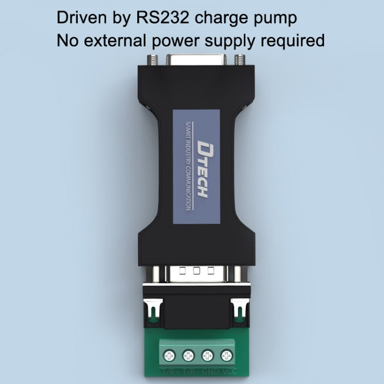 Convertidor de módulo de protocolo de comunicación serie RS232 a RS485 bidireccional pasivo DTECH DT-9000, DT-9000