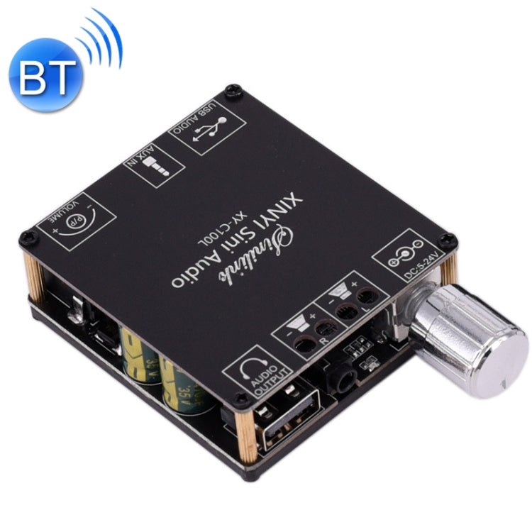 XY-C100L Stereo Stepless Tuning Placa de amplificador de potencia digital Bluetooth, XY-C100L