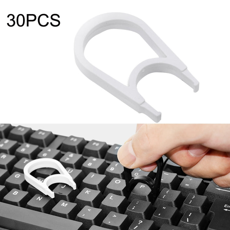 Herramienta de extracción de llaves de limpieza para extractor de llaves de teclado de computadora de 30 piezas, Blac, Black
