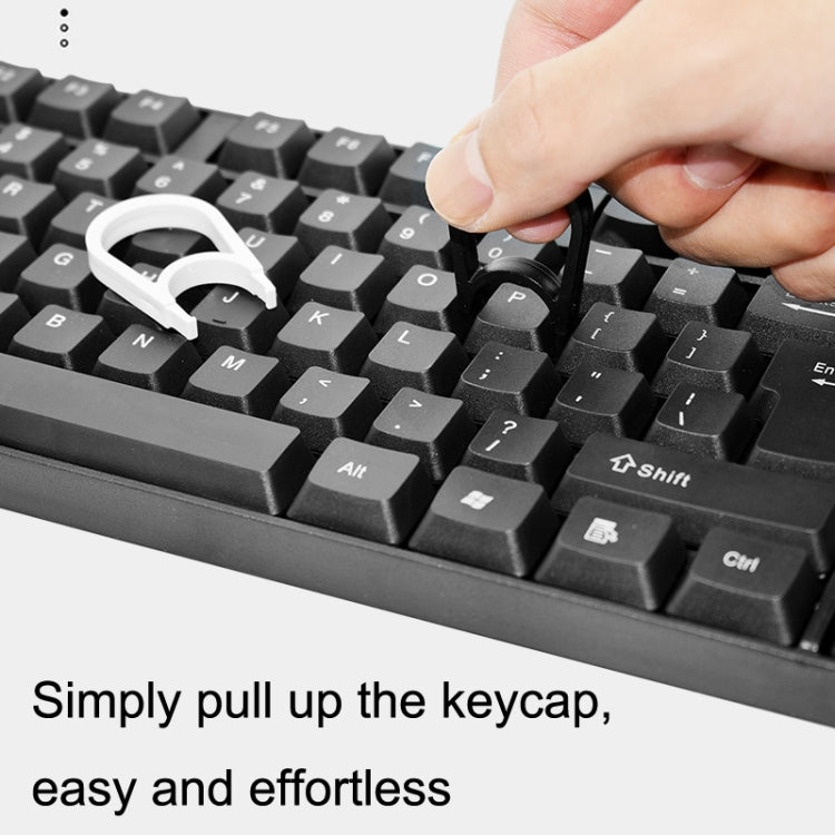 Herramienta de extracción de llaves de limpieza para extractor de llaves de teclado de computadora de 30 piezas, Blac, Black