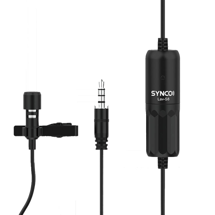 Micrófono con cable en vivo Lavalier SYNCO S8, especificaciones:, Black, Black + Type-C, Black + 8 Pin, Black + Type-C + 8 Pin