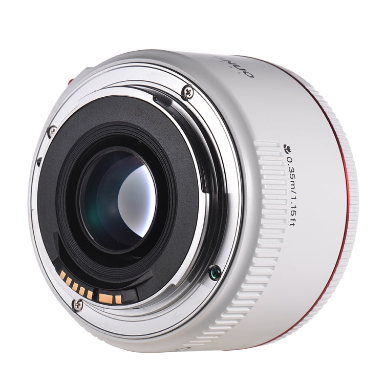 YONGNUO YN50mm F1.8 II Lente de enfoque fijo Marco completo Enfoque automático para cámara Canon SLR, YN50mm F1.8 II