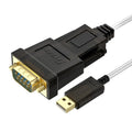 DTECH DT-5002A 1,8 m USB a RS232 Línea serie DB9 Aguja Puerto COM, 1.8m