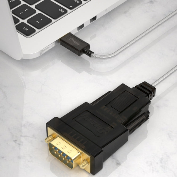 DTECH DT-5002A 1,8 m USB a RS232 Línea serie DB9 Aguja Puerto COM, 1.8m