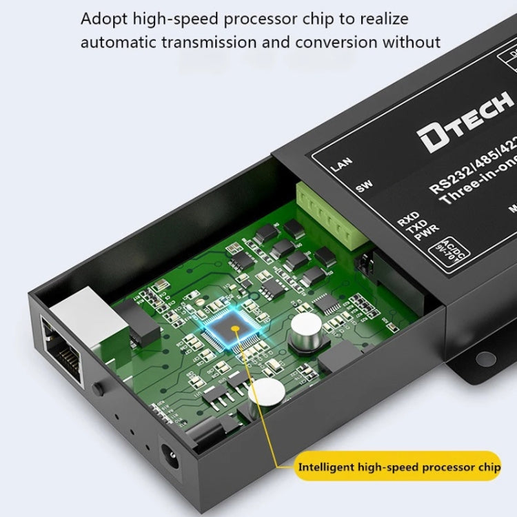 DTECH IOT9031 RS232/485/422 a TCP 3 en 1 servidor serie, enchufe CN, IOT9031 RS232/485/422 To TCP