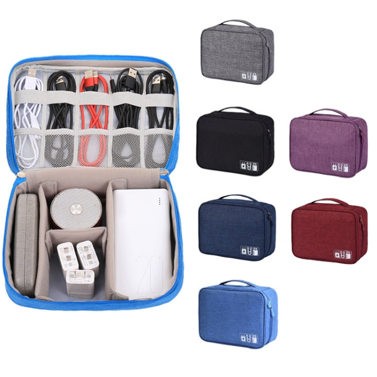 Bolsa de almacenamiento de cable de datos de disco U digital catiónico multifuncional, a15 Blue, a15 Purple, a15 Black, a15 Grey, a15 Wine Red, a15 Navy