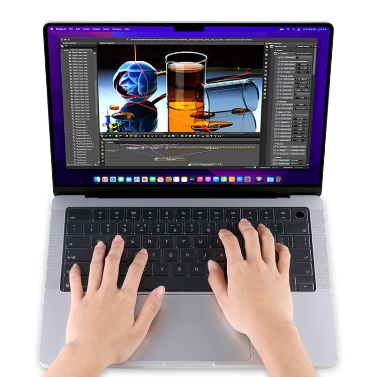 Película impermeable para teclado de computadora portátil JRC, For MacBook Pro 14 A2442