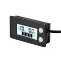 Medidor de voltaje de pantalla digital de batería de litio de plomo y ácido de dos hilos LCD a prueba de agua, 8-100V (White), 8-100V (Blue), 8-72V (White), 8-72V (Blue)