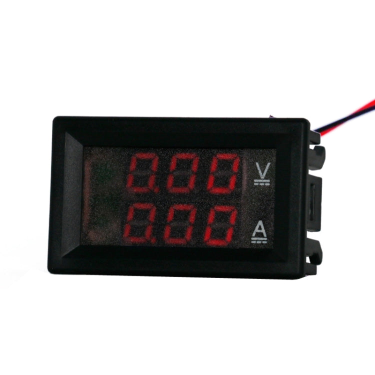 Medidor de corriente de voltaje de pantalla dual Medidor de voltaje de CC digital, 10A (Red), 10A (Red Blue), 10A (Blue), 50A (Red), 50A (Red Blue), 50A (Blue)