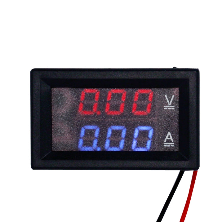 Medidor de corriente de voltaje de pantalla dual Medidor de voltaje de CC digital, 10A (Red), 10A (Red Blue), 10A (Blue), 50A (Red), 50A (Red Blue), 50A (Blue)