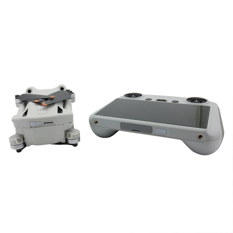 2 juegos de enchufe de polvo del puerto de carga del control remoto del cuerpo del dron para DJI Mini 3 Pro, Transparent, Black, Transparent+Black