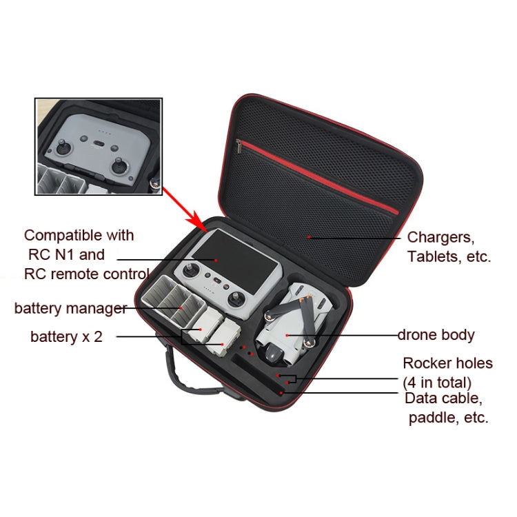 Bolsa de hombro portátil para DJI Mini 3 Pro Drone Smart Controller