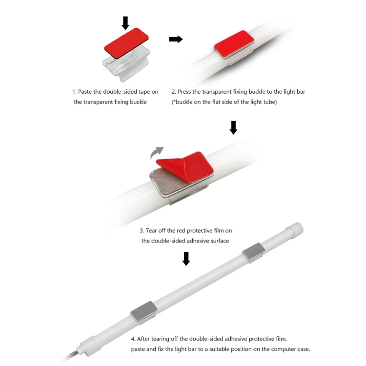 Tira de lámpara LED de silicona decorativa para ordenador con barra de luz de chasis ARGB, Y360 Round