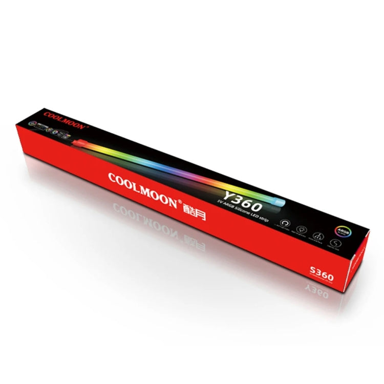 Tira de lámpara LED de silicona decorativa para ordenador con barra de luz de chasis ARGB, Y360 Round