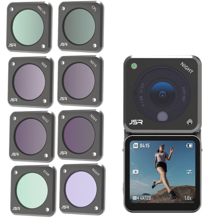 Filtros de cámara de acción JUNESTAR para DJI Action 2, estilo:, MCUV, CPL, ND4, ND8, ND16, ND32, ND64, ND1000, ND8PL, ND16PL, ND32PL, ND64PL, Macro 10X, Night, Star, CS-3IN1, CS-4in1, CS-4in1 (NDPL), CS-6IN1, CS-8in1