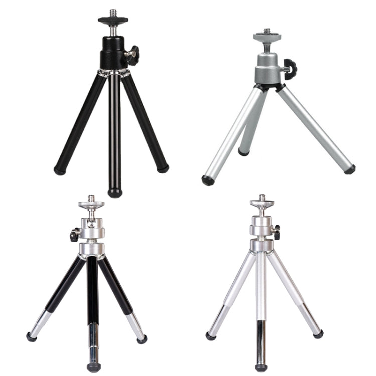 2 soportes para teléfono con proyector, mini trípode de metal telescópico portátil de escritorio, estilo:, 2 Sections (Black), 2 Sections (Silver), 3 Sections (Black), 3 Sections (Silver)
