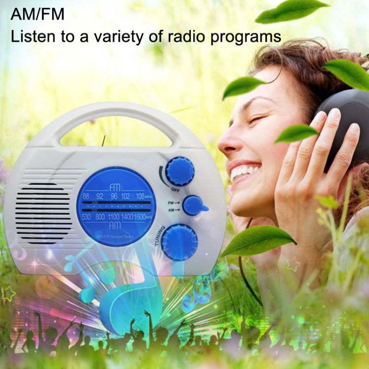 SY-910 AM/FM Two Waves Radio IPX4 Radio portátil resistente al agua, SY-910