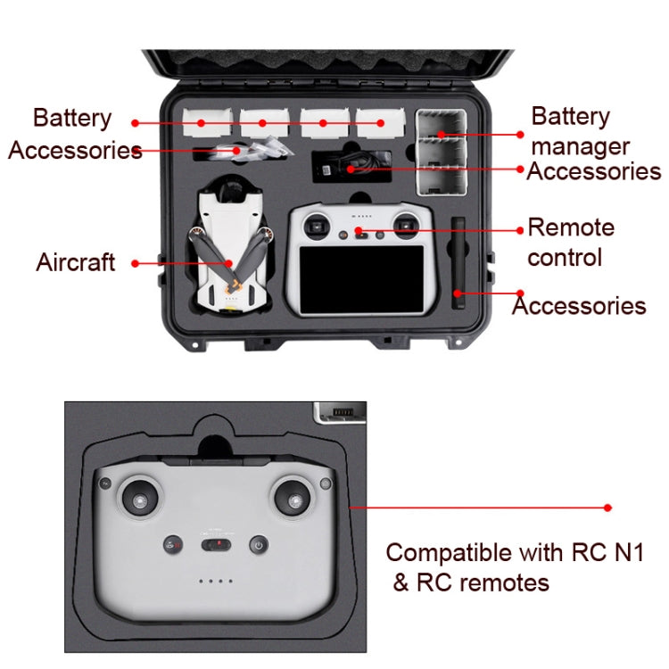 Caja de almacenamiento impermeable con caja protectora para DJI Mini 3 Pro, Style 2