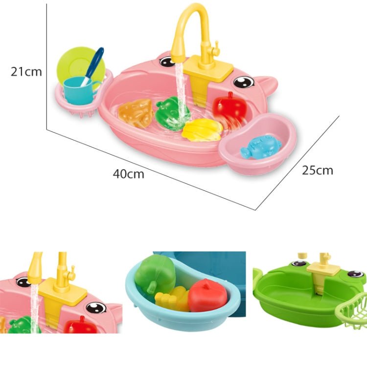 Juguetes de cocina para niños Lavavajillas de agua circulante eléctrica, Panda, Yellow Duck, Yellow, Blue, Pink, Green, Giraffe, Dinosaur