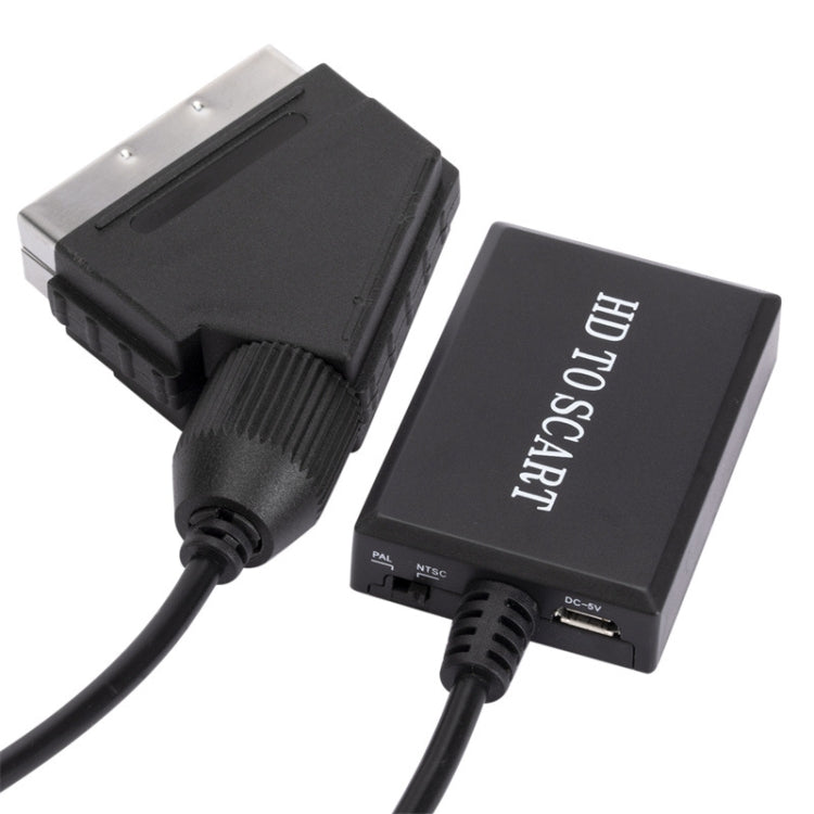 Convertidor HDMI a euroconector Adaptador de vídeo HD 1080p, HDMI to SCART 1080P