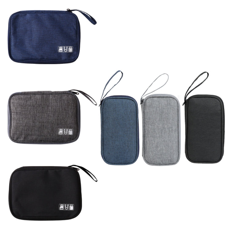 Bolsa de almacenamiento a prueba de polvo para accesorios digitales Power Hard Drive, estilo:, Data Cable Bag (Navy), Data Cable Bag (Gray), Data Cable Bag (Black), Power Bank Bag (Blue), Power Bank Bag (Gray), Power Bank Bag (Black)