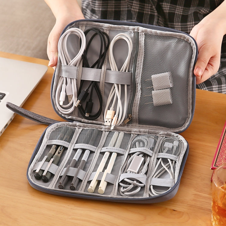 Bolsa de almacenamiento a prueba de polvo para accesorios digitales Power Hard Drive, estilo:, Data Cable Bag (Navy), Data Cable Bag (Gray), Data Cable Bag (Black), Power Bank Bag (Blue), Power Bank Bag (Gray), Power Bank Bag (Black)