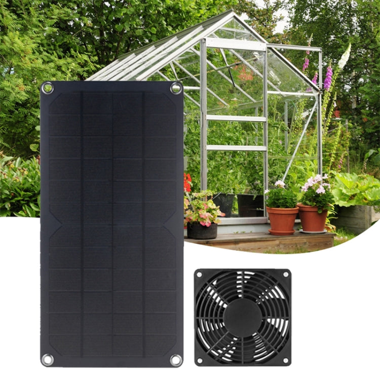 Mini ventilador solar de alta velocidad y larga duración de 10 W para exteriores, extractor de aire para mascotas, 10W