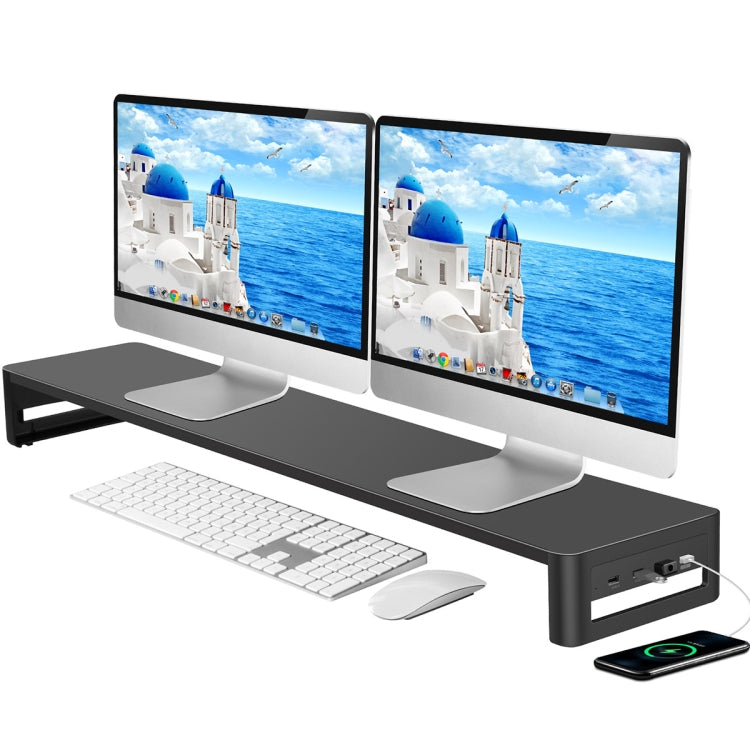 Estante para monitor de escritorio multifuncional Vaydeer, especificaciones:, Single-layer Type (No USB), Single-layer Type (USB 3.0+3xUSB 2.0), Single-layer  Type (Wireless Charger), Single-layer Type (Fast-changer), Drawer Type (No USB)              ...