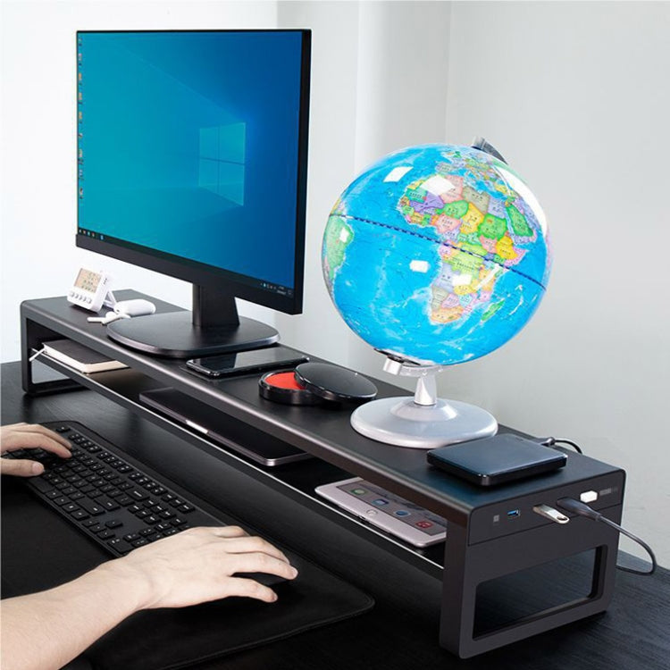 Estante para monitor de escritorio multifuncional Vaydeer, especificaciones:, Single-layer Type (No USB), Single-layer Type (USB 3.0+3xUSB 2.0), Single-layer  Type (Wireless Charger), Single-layer Type (Fast-changer), Drawer Type (No USB)              ...