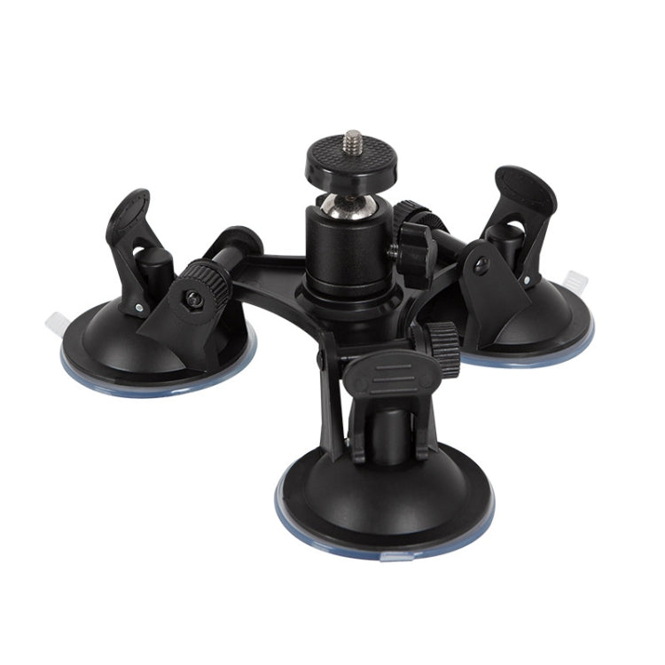 Soporte de vehículo de propósito general para automóvil Base de grabación de video de vidrio fijo con ventosa, Suction Cup+PTZ, Suction Cup+PTZ+Gopro Screw, Suction Cup+PTZ+Phone Clip