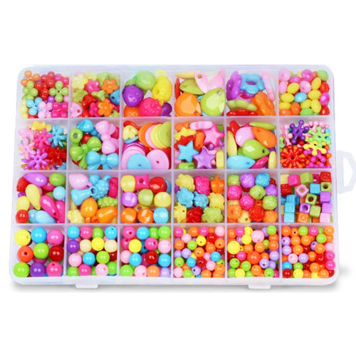 24 Rejilla Acrílico Con Cuentas Niños DIY Collar Pulsera Juguetes, Light-colored Candy, Dark Color Series, Crystal No. 2, Macaron, Porcelain White Series, Mix and Match 01 Models, Crystal No. 1, Mix and Match 02 Models, Bead In Bead, Fresh Princess    ...