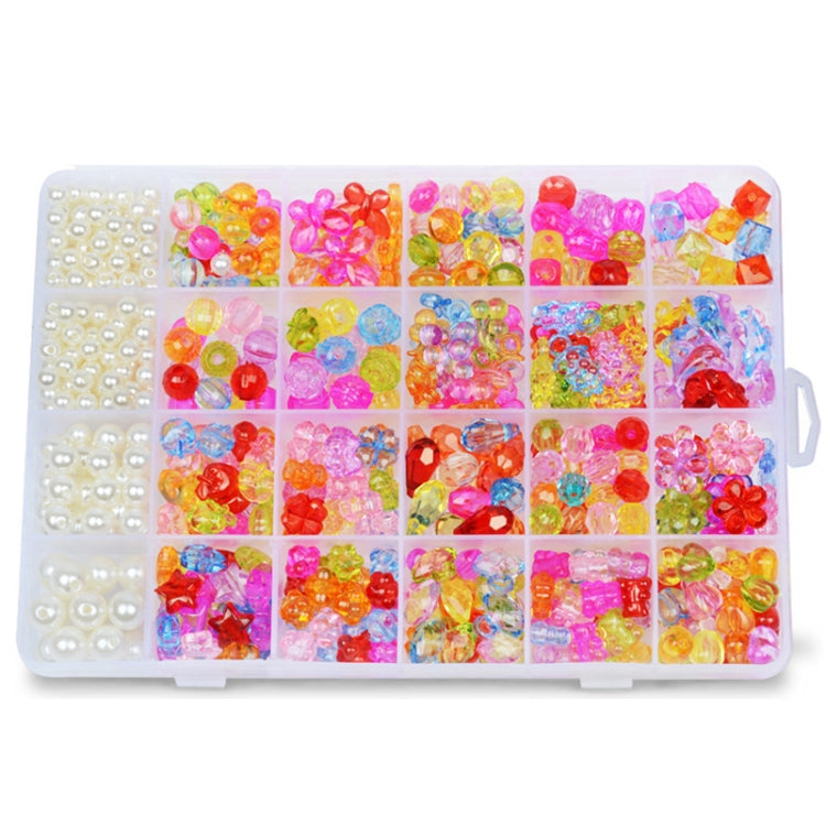 24 Rejilla Acrílico Con Cuentas Niños DIY Collar Pulsera Juguetes, Light-colored Candy, Dark Color Series, Crystal No. 2, Macaron, Porcelain White Series, Mix and Match 01 Models, Crystal No. 1, Mix and Match 02 Models, Bead In Bead, Fresh Princess    ...