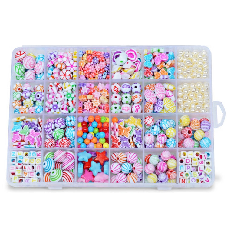 24 Rejilla Acrílico Con Cuentas Niños DIY Collar Pulsera Juguetes, Light-colored Candy, Dark Color Series, Crystal No. 2, Macaron, Porcelain White Series, Mix and Match 01 Models, Crystal No. 1, Mix and Match 02 Models, Bead In Bead, Fresh Princess    ...