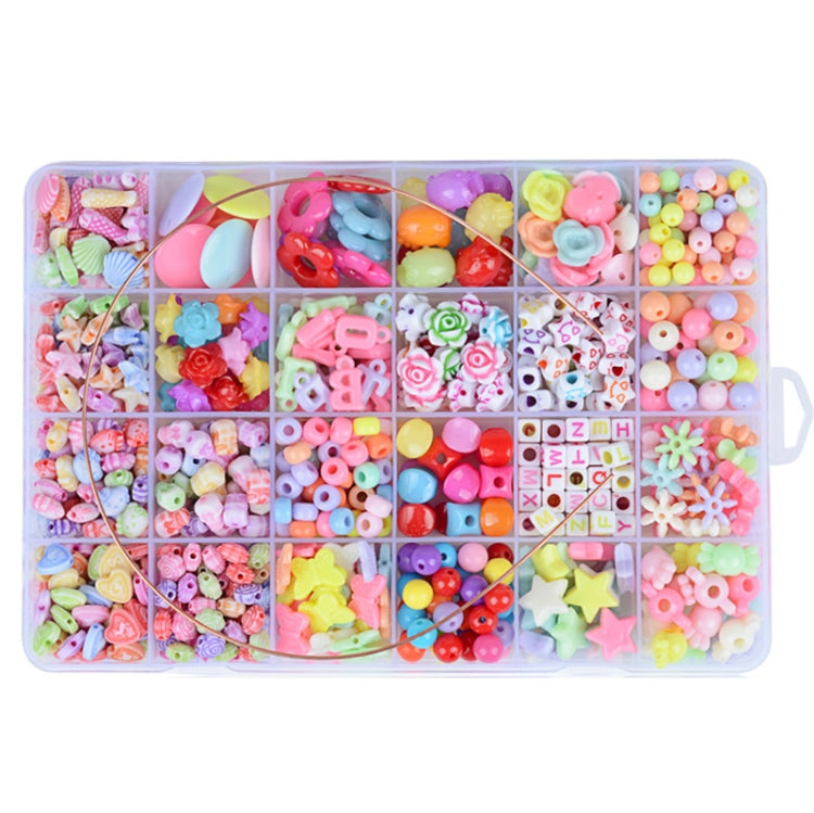 24 Rejilla Acrílico Con Cuentas Niños DIY Collar Pulsera Juguetes, Light-colored Candy, Dark Color Series, Crystal No. 2, Macaron, Porcelain White Series, Mix and Match 01 Models, Crystal No. 1, Mix and Match 02 Models, Bead In Bead, Fresh Princess    ...