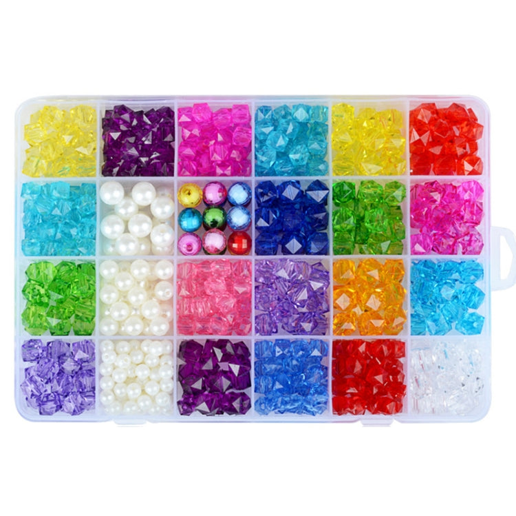 24 Rejilla Acrílico Con Cuentas Niños DIY Collar Pulsera Juguetes, Light-colored Candy, Dark Color Series, Crystal No. 2, Macaron, Porcelain White Series, Mix and Match 01 Models, Crystal No. 1, Mix and Match 02 Models, Bead In Bead, Fresh Princess    ...