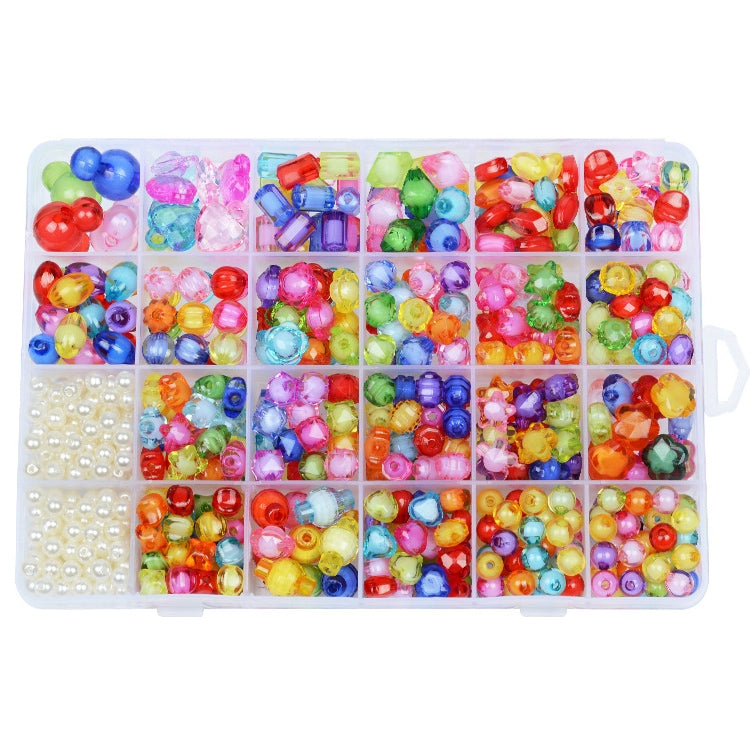24 Rejilla Acrílico Con Cuentas Niños DIY Collar Pulsera Juguetes, Light-colored Candy, Dark Color Series, Crystal No. 2, Macaron, Porcelain White Series, Mix and Match 01 Models, Crystal No. 1, Mix and Match 02 Models, Bead In Bead, Fresh Princess    ...